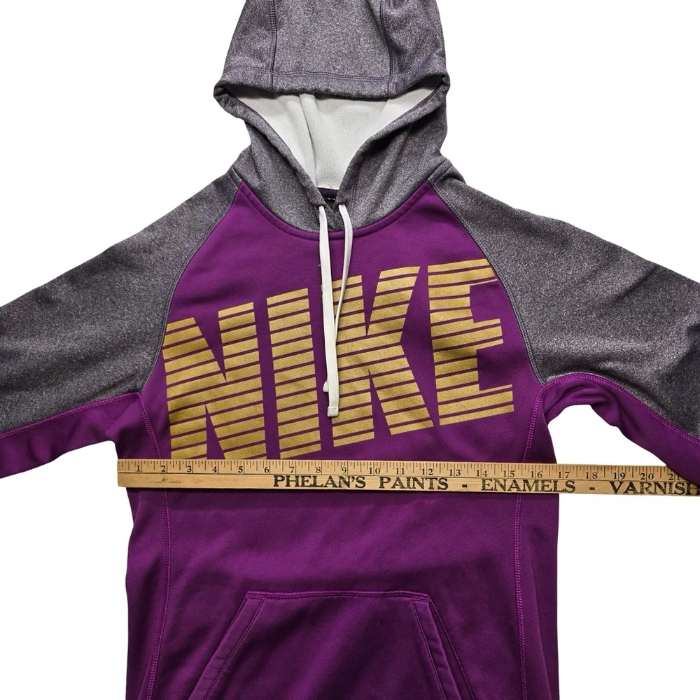 Nike Therma-Fit Athletic Hoodie Colorblock Training Purple‎ XS